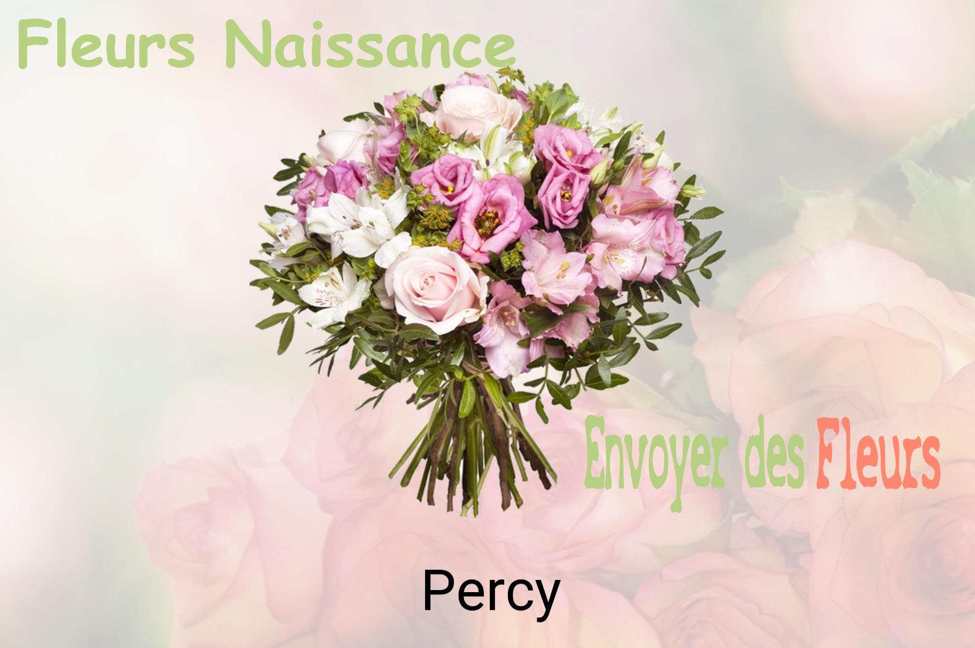 Bouquet de fleurs de naissance livré à Percy